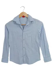 Vorschaubild 1 von Kinder Freizeithemd Gr. 140 Blau Langarm Casual