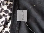 Vorschaubild 3 von Damen Freizeitkleid Gr. 34/XS Schwarz Weiß Animal Print Minikleid