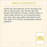 Vorschaubild 5 von Kampf der Geschlechter Quizspiel ab 12 Jahre Partyspiel