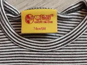 Vorschaubild 4 von Baby Langarmshirt Gr. 74 Braun Gestreift Teddy Applikation