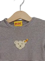 Vorschaubild 2 von Baby Langarmshirt Gr. 74 Braun Gestreift Teddy Applikation