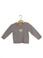 Vorschaubild 1 von Baby Langarmshirt Gr. 74 Braun Gestreift Teddy Applikation