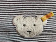 Vorschaubild 3 von Baby Langarmshirt Gr. 74 Braun Gestreift Teddy Applikation
