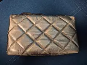 Vorschaubild 3 von Damen Umhängetasche Gold gesteppt Leder Elegant Luxus