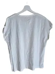 Vorschaubild 2 von Damen T-Shirt Blumenprint Gr. 40/L Weiß Casual Kurzarm