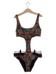 Vorschaubild 1 von Damen Badeanzug S Mehrfarbig Florales Muster Farbenfroh