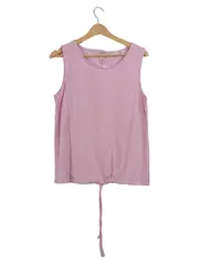 Vorschaubild 1 von Damen Top Ärmellos Gestreift Pink Gr. 40;L Tunnelzug Casual