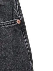 Vorschaubild 4 von Jeans Damen Straight Leg High Waist Grau Gr. 34 Casual Denim Hose