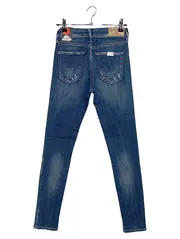 Vorschaubild 2 von Damen Jeans Skinny Fit W24/L28 Blau Distressed Stretch Denim Hose
