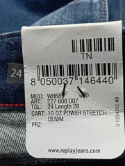 Vorschaubild 5 von Damen Jeans Skinny Fit W24/L28 Blau Distressed Stretch Denim Hose