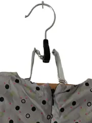 Vorschaubild 4 von Kinder Bluse Mädchen Gr. 110/116 Grau Punkte Baumwolle Langarm