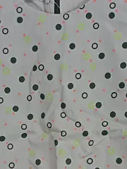 Vorschaubild 3 von Kinder Bluse Mädchen Gr. 110/116 Grau Punkte Baumwolle Langarm