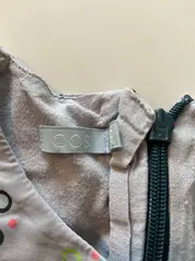 Vorschaubild 5 von Kinder Bluse Mädchen Gr. 110/116 Grau Punkte Baumwolle Langarm
