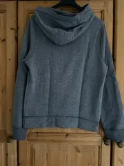 Vorschaubild 2 von Herren Kapuzenpullover Hoodie Grau Logo Gr. L Baumwolle