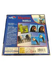 Vorschaubild 2 von Memo Wildtiere Gedächtnisspiel Tiere 36 Teile Kinderspiel ab 3 Jahren