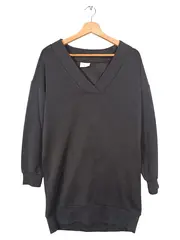 Vorschaubild 1 von Damen Freizeitkleid Gr. 36/S Schwarz Casual Midikleid Polyester