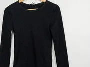 Vorschaubild 5 von Damen Langarmshirt Schwarz Gr. 36/S Modern