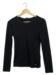 Vorschaubild 1 von Damen Langarmshirt Schwarz Gr. 36/S Modern