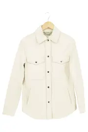 Vorschaubild 1 von Damen Lederjacke Beige 34/XS Klassisch Elegant Polyurethan