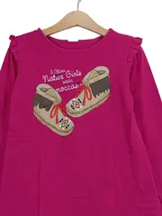 Vorschaubild 2 von Mädchen Langarmshirt Gr. 122 Pink Casual Mokassin-Print