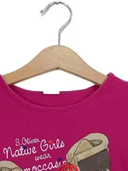 Vorschaubild 3 von Mädchen Langarmshirt Gr. 122 Pink Casual Mokassin-Print