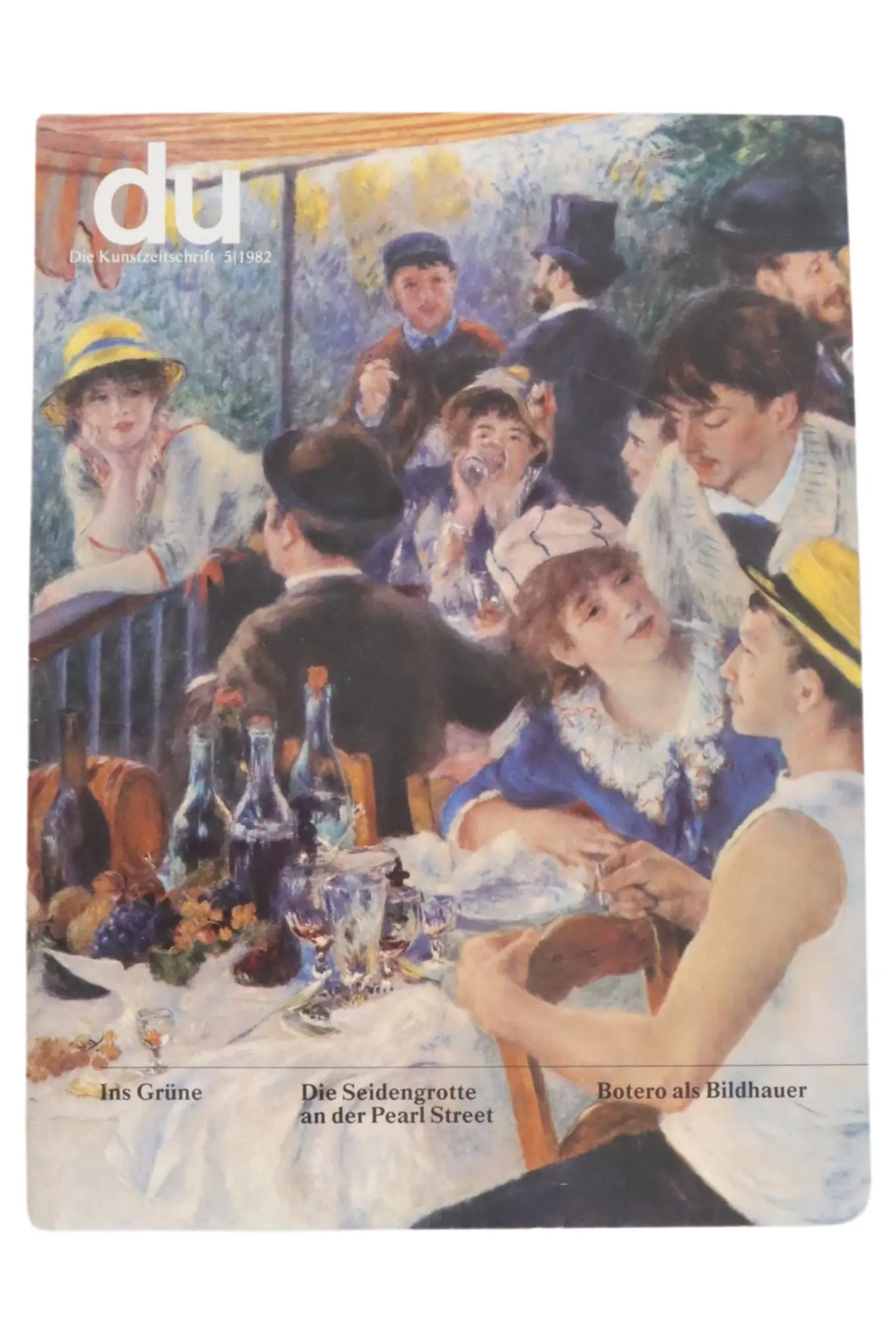 MARKENLOS du Die Kunstzeitschrift 3/1982 Kunst Kultur Botero Sammlerstück Vintage Magazin