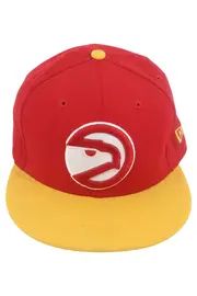 Vorschaubild 1 von Atlanta Hawks Cap NBA Basecap Gr. L Rot Gelb Wolle Retro Logo Basketball