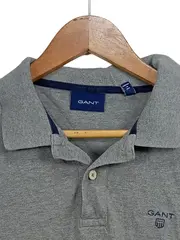Vorschaubild 3 von Poloshirt Herren Grau Gr. 46/S Baumwolle Casual