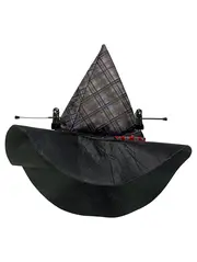 Vorschaubild 8 von Hexenkostüm Damen Kleid mit Hut Gr. 36 Schwarz Rot Halloween