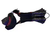 Vorschaubild 3 von Hexenkostüm Damen Kleid mit Hut Gr. 36 Schwarz Rot Halloween