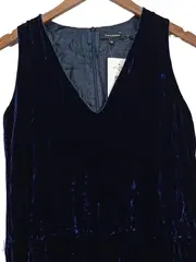 Vorschaubild 3 von Damen Jumpsuit Overall Gr. 38 Blau Samt Elegant