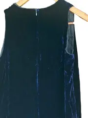 Vorschaubild 4 von Damen Jumpsuit Overall Gr. 38 Blau Samt Elegant