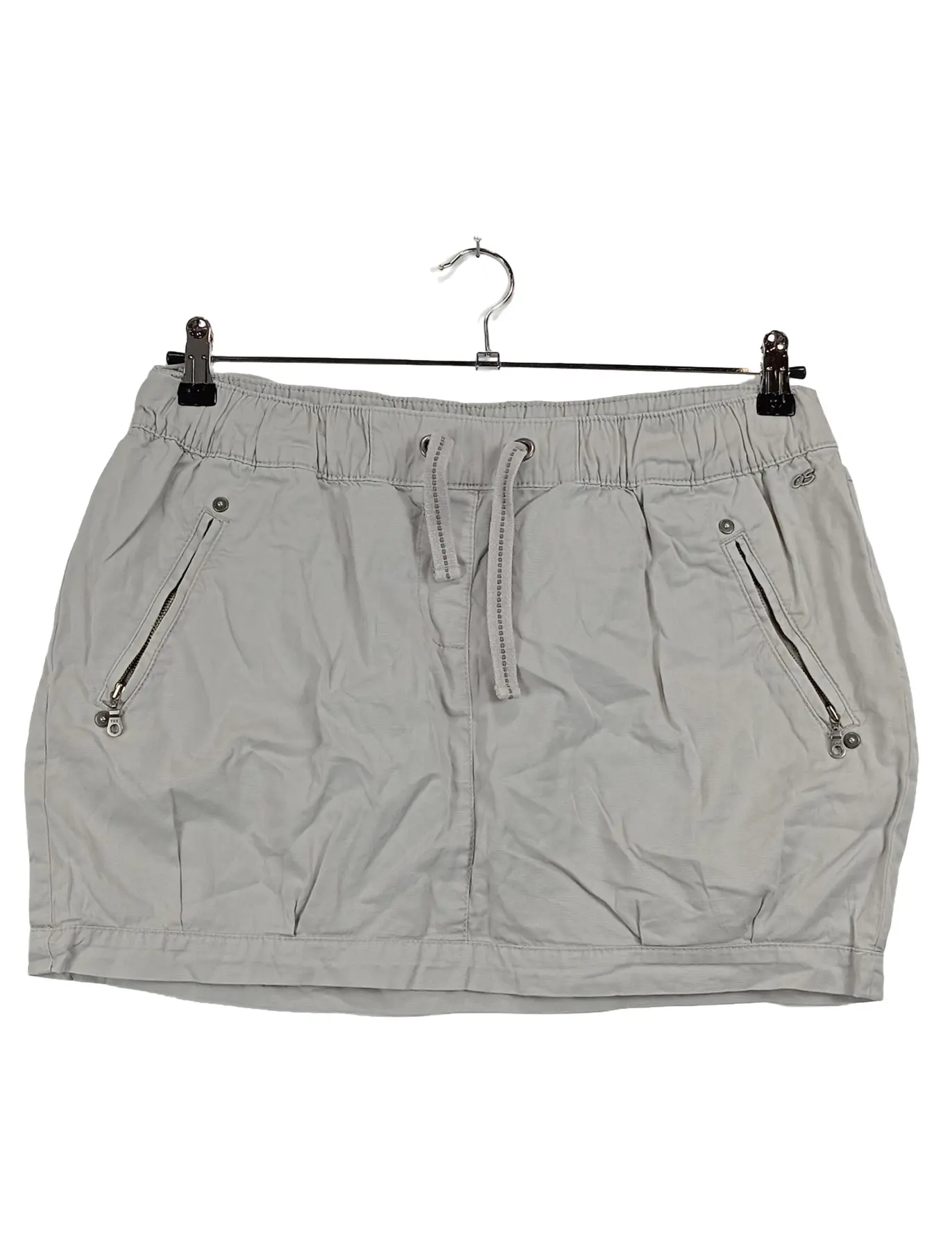 QS BY S.OLIVER QS Damen Jogginghose Gr. 40 L Grau Sportlich Baumwolle