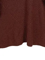 Vorschaubild 4 von Damen Pullover Gr. 40/L Braun Strukturmuster Casual Langarm