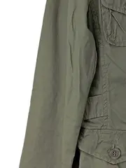 Vorschaubild 3 von Damen Leichte Jacke Gr. 42/XL Oliv Casual Baumwolle Übergangsjacke