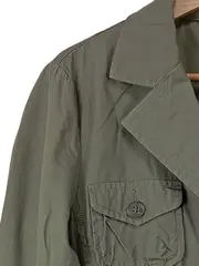 Vorschaubild 2 von Damen Leichte Jacke Gr. 42/XL Oliv Casual Baumwolle Übergangsjacke