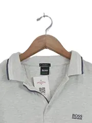 Vorschaubild 2 von Herren Poloshirt Gr. 48/M Grau Casual Kurzarm