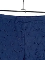 Vorschaubild 4 von Kinder Shorts Gr. 92 Blau Lochstickerei Baumwolle