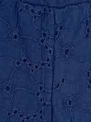 Vorschaubild 2 von Kinder Shorts Gr. 92 Blau Lochstickerei Baumwolle
