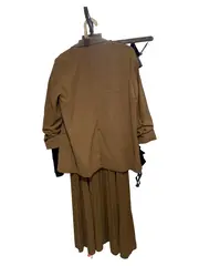 Vorschaubild 2 von Damen Business Kostüm Rock Blazer Set Beige Gr. 40