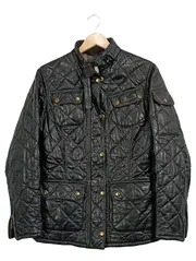 Vorschaubild 1 von Steppjacke Damen Gr. 38 Leder Schwarz Klassisch Quilted