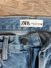 Vorschaubild 3 von Damen Jeans Straight Leg High Waist Hellblau Größe 38 W29