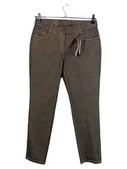 Vorschaubild 1 von Damen Jeans Straight Leg Braun Gr. 40 Reißverschluss NEU