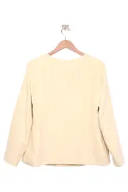 Vorschaubild 2 von Blazer Damen Gr. 42/XL Beige Elegant Klassisch Büro Polyester