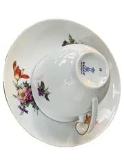 Vorschaubild 2 von KAISER Tasse Untertasse Porzellan Weiß Blumen Klassisch