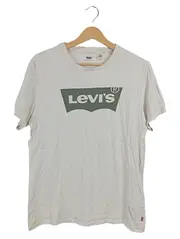 Vorschaubild 1 von Herren T-Shirt Gr. 38 M Beige Logo Print Kurzarm