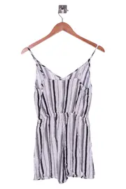 Vorschaubild 2 von Damen Jumpsuit Gr. 36/S Grau Gestreift Casual Sommer Overall