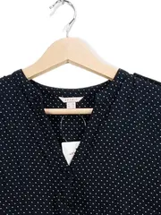 Vorschaubild 5 von Damen Bluse Polka Dot Schwarz Gr. 36