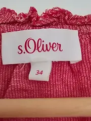 Vorschaubild 8 von Damen Pullover Gr. 34/XS Rot Gestreift Kurzarm Casual