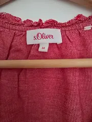 Vorschaubild 9 von Damen Pullover Gr. 34/XS Rot Gestreift Kurzarm Casual